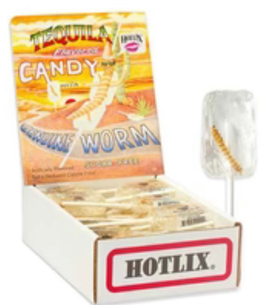 Hotlix tequila worm lollipop