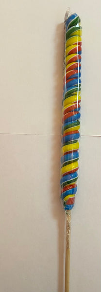 Crazy Candy Factory Rainbow Twist Lollipop