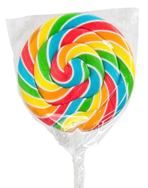 Crazy Candy Factory Large Rainbow Swirl lollipops 175g